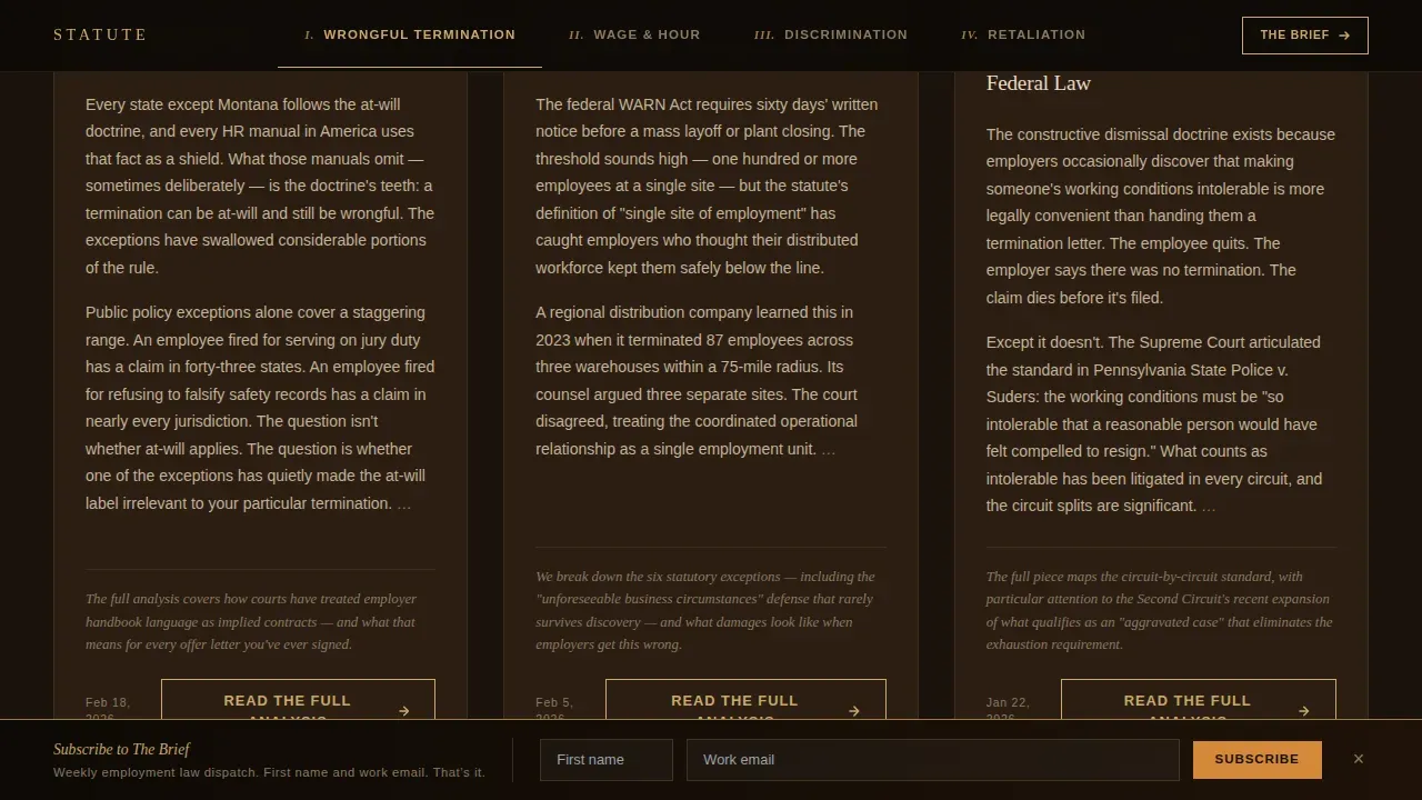 Legal & Policy Blog Reviews Website Template