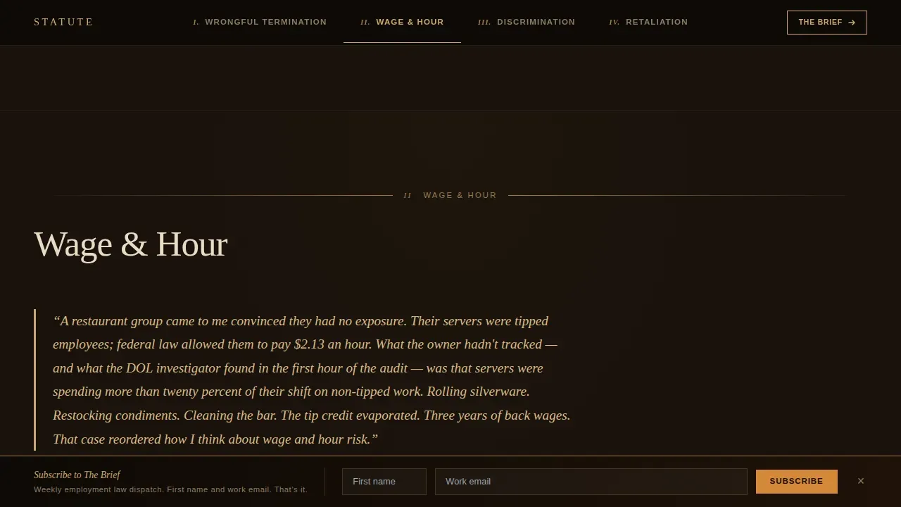 Legal & Policy Blog Reviews Website Template