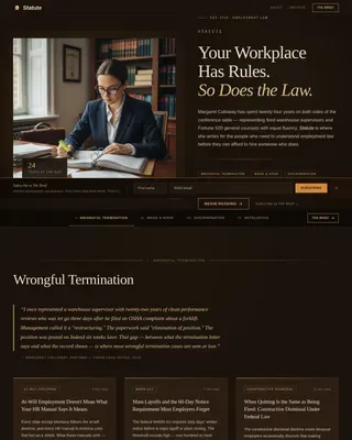 Legal & Policy Blog Reviews Website Template