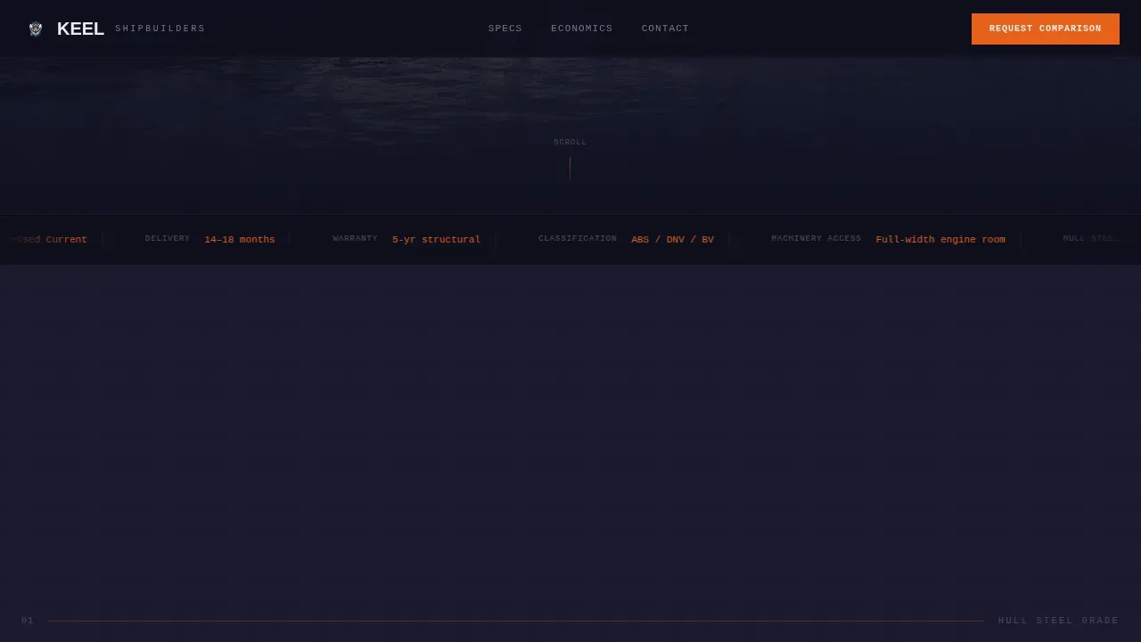 Expert Maritime Construction Landing Page Template