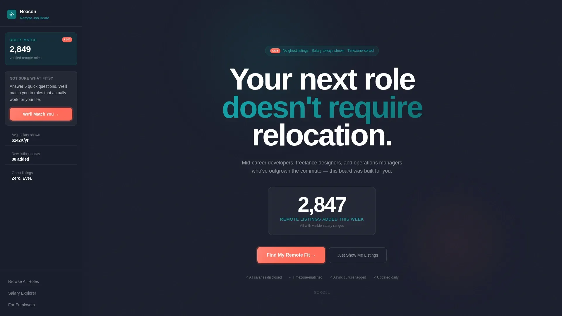 Remote Job Discovery Landing Page Template