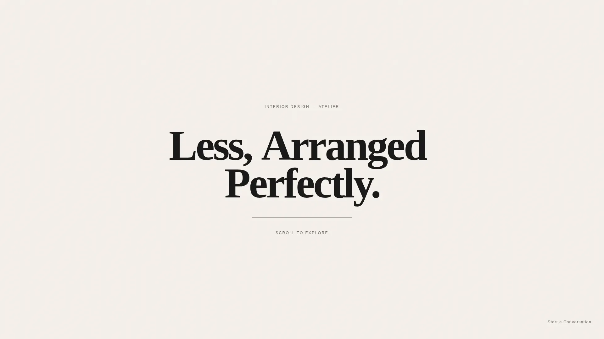 Interior Designer Portfolio Portfolio Website Template