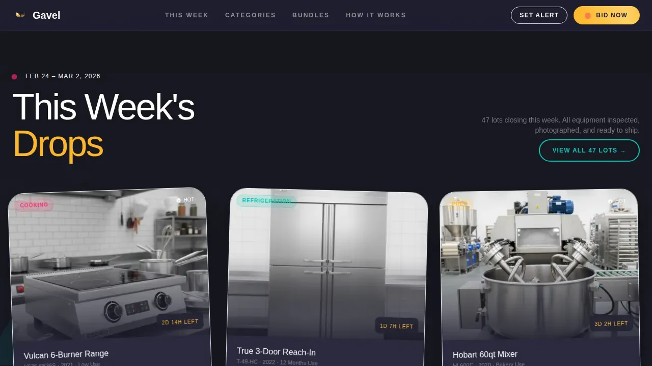 Auction Platforms & Types Cost Estimator Website Template