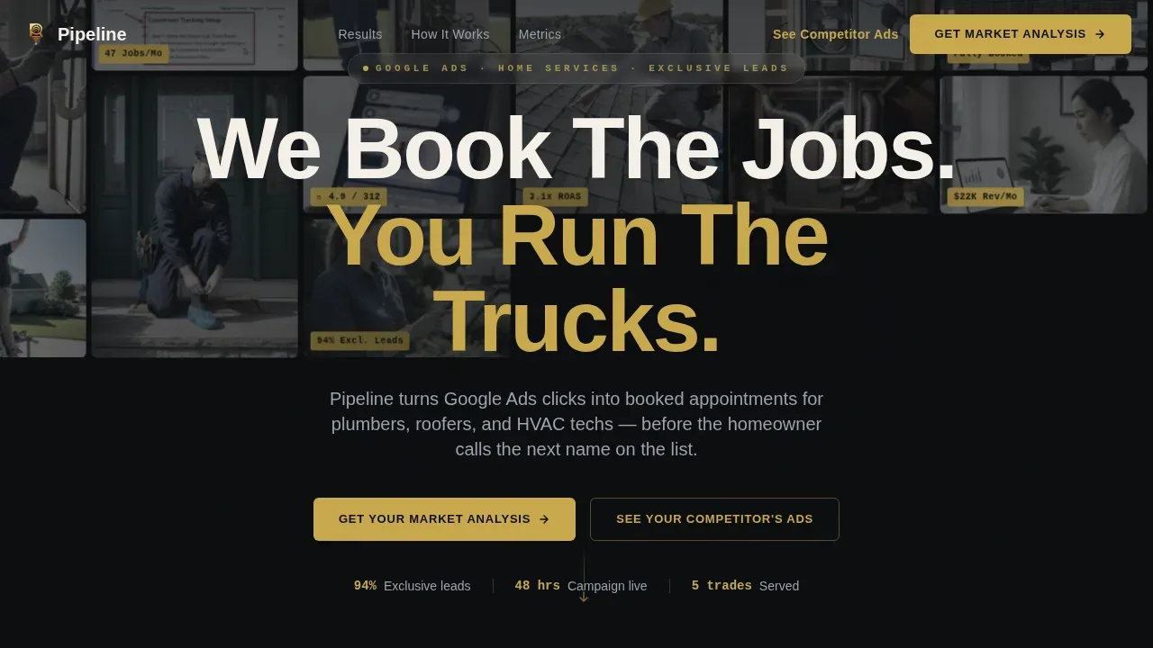 Home Services PPC Agency Landing Page Template