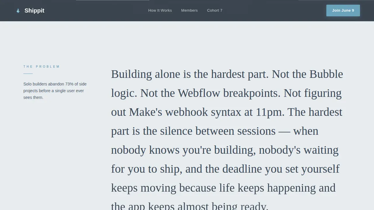 No-Code Accountability Group Landing Page Template