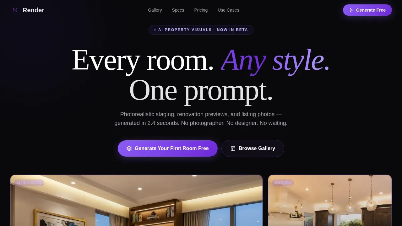 AI for Real Estate Reviews Website Template