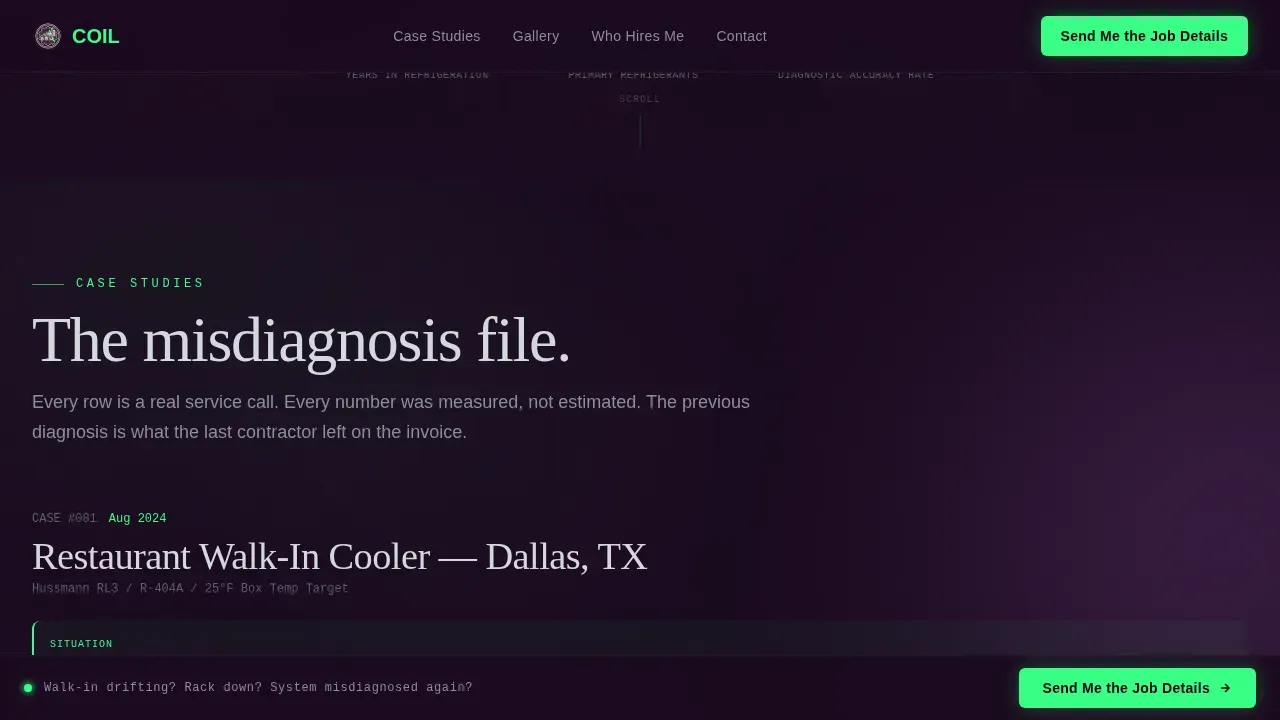 HVAC Refrigeration Mechanic Business Professional Website Template