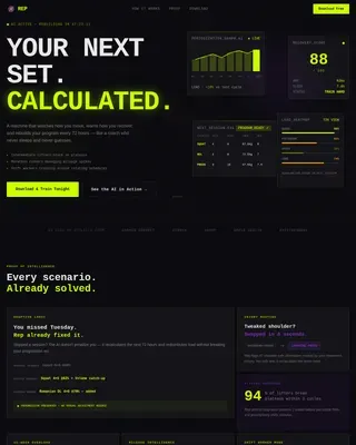 Complete AI for Fitness Professional Website Template
