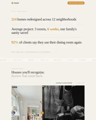 Interior Designer Landing Page Template