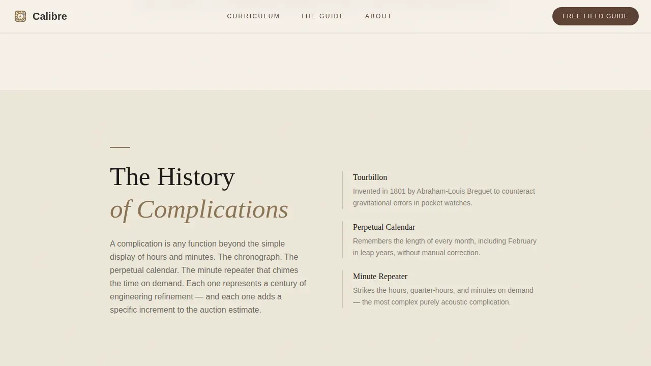 Luxury Timepiece Landing Page Template