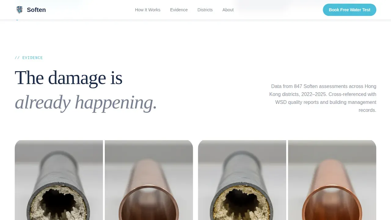 Hard Water Treatment | Free Website Template | Rocket