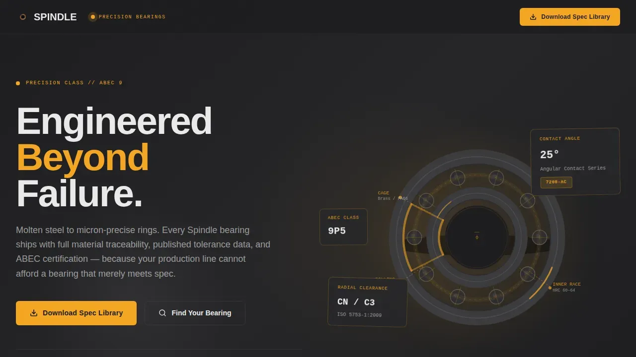 Component & Equipment Manufacturing Maintenance Website Template