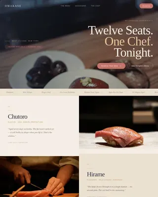 Certified Regional & Specialty Restaurant Portfolio & Case Study Website Template