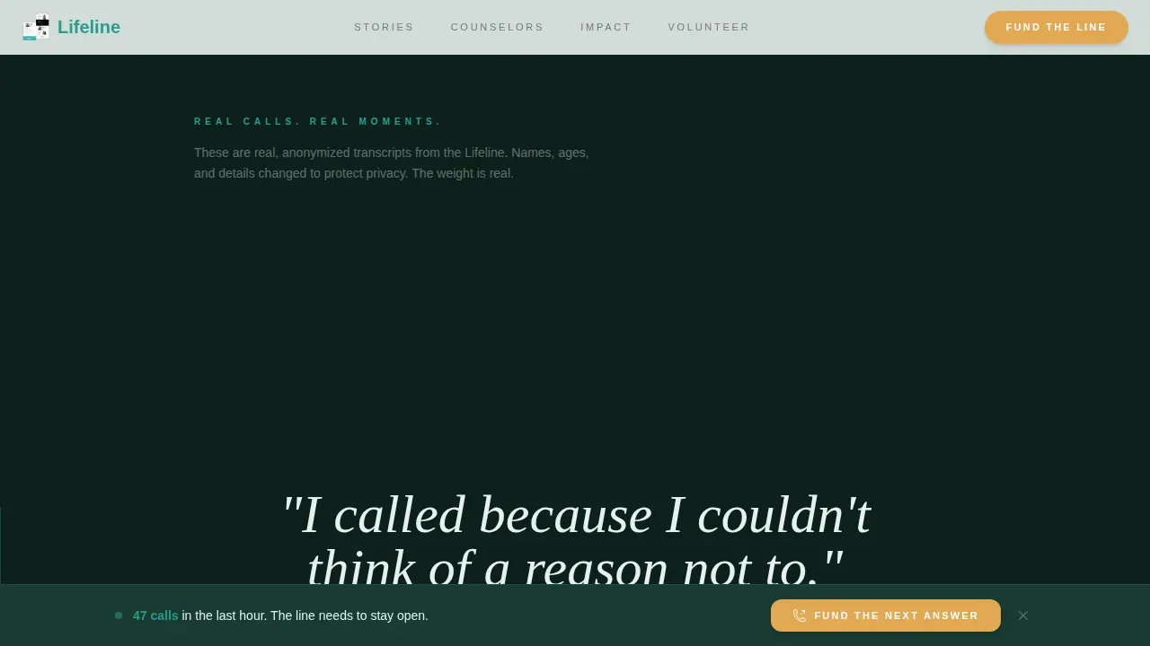Immediate Crisis Support Landing Page Template
