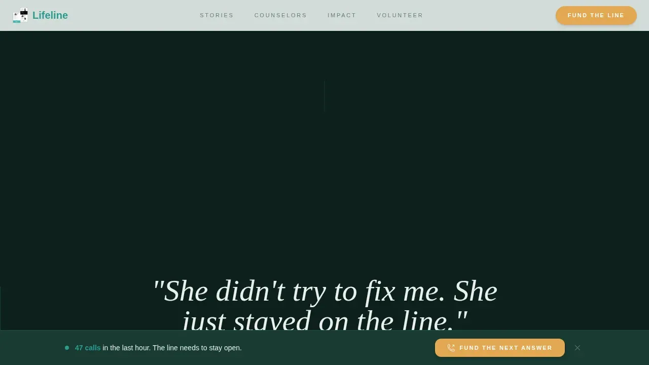 Immediate Crisis Support Landing Page Template