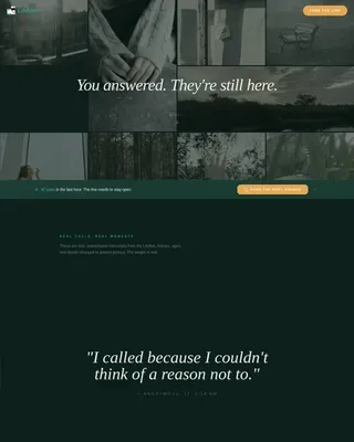 Immediate Crisis Support Landing Page Template