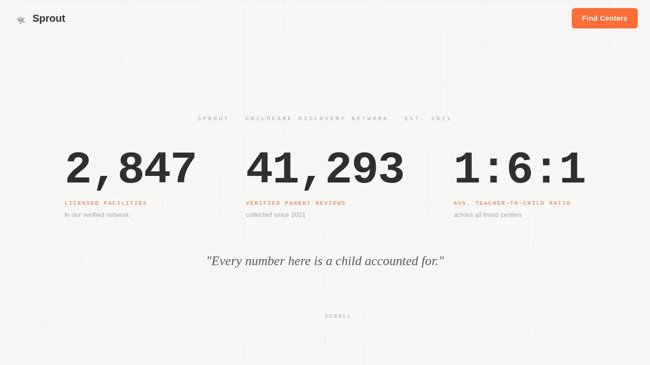 Daycare Discovery & Comparison Landing Page Template