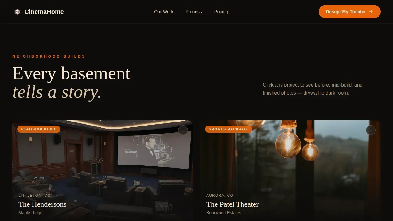 Specialty Construction Appointment Booking Website Template