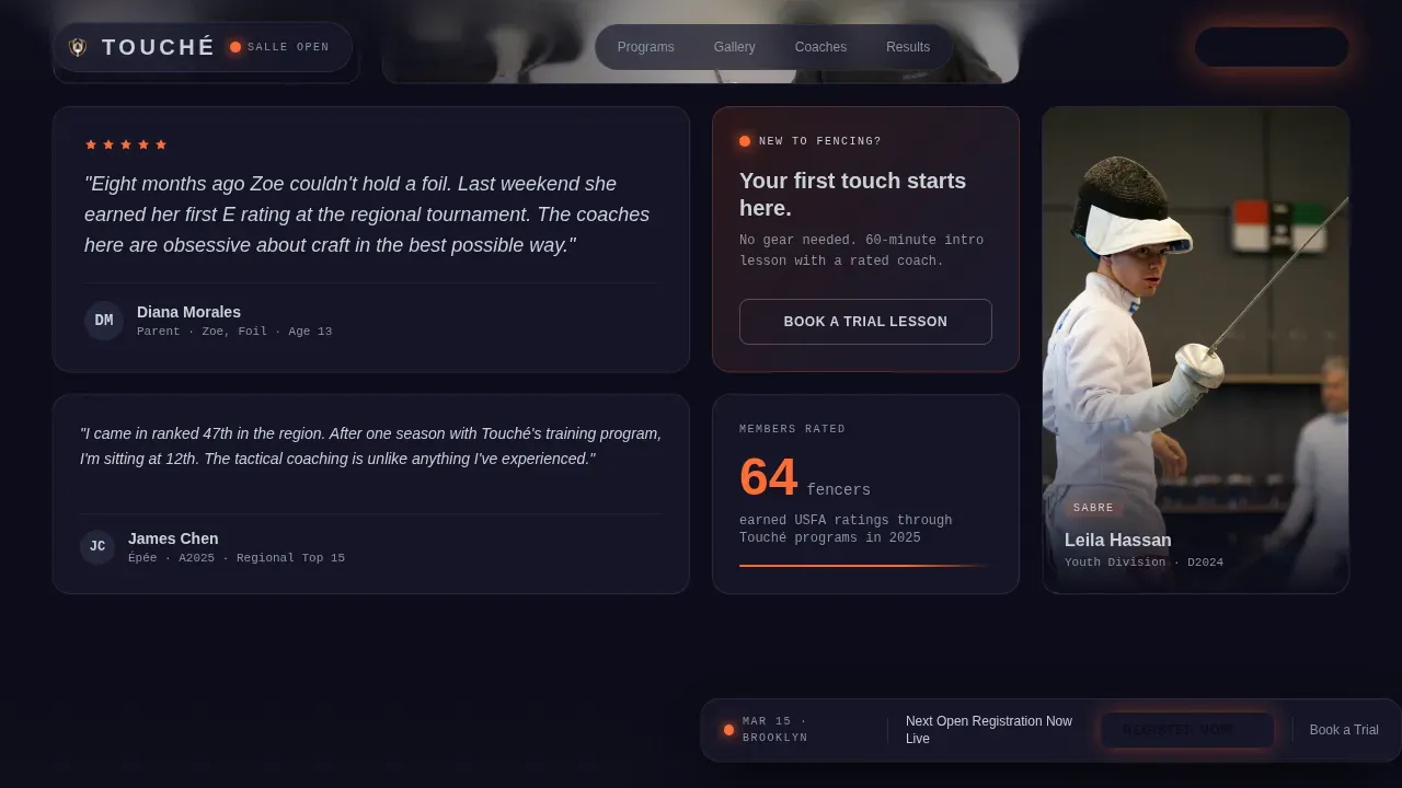 Fencing Reviews Website Template