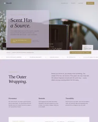 Fragrance & Perfume Brand Professional Website Template