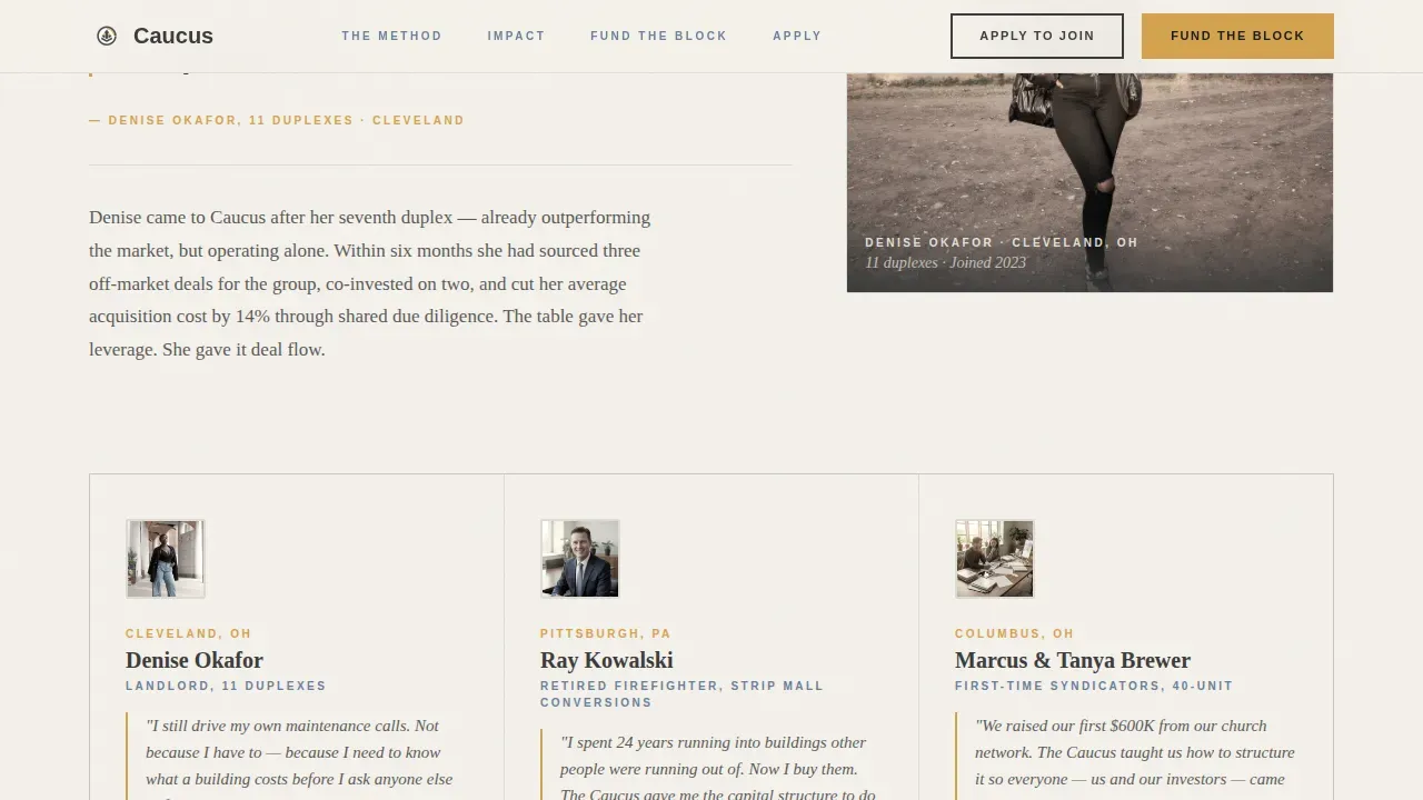 Real Estate Investors Community Blog Website Template