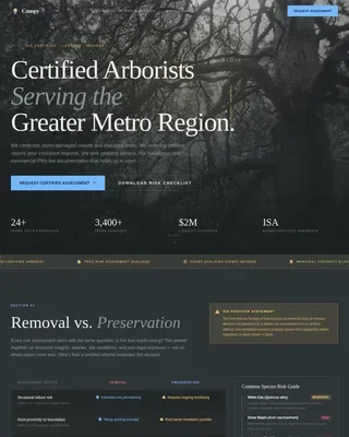 Arborist Comparison Website Template