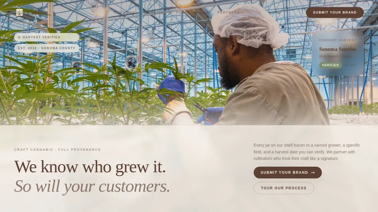 Ethical Cannabis Dispensary Landing Page Template