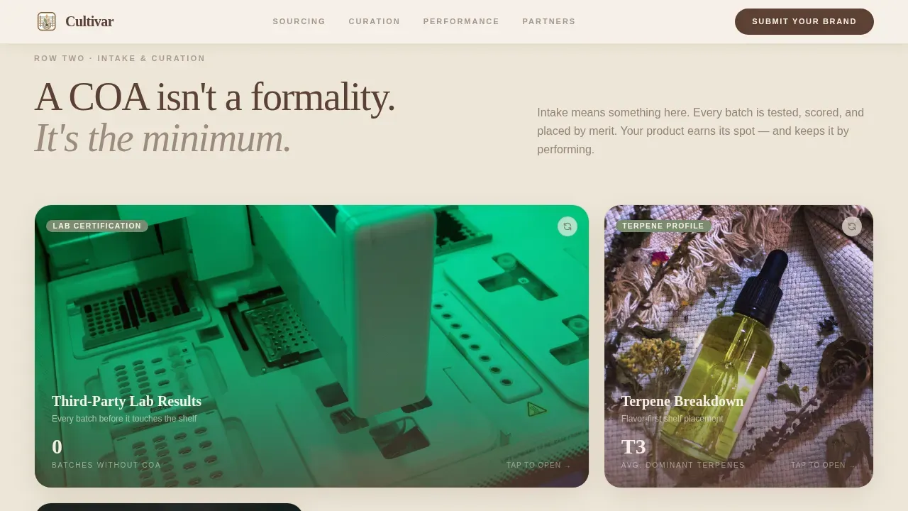 Ethical Cannabis Dispensary Landing Page Template
