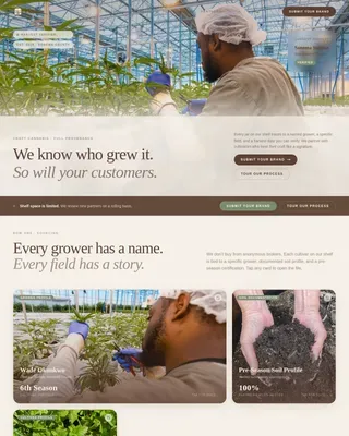 Ethical Cannabis Dispensary Landing Page Template