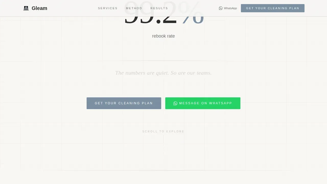 Premium Cleaning Comparison | Free Website Template | Rocket