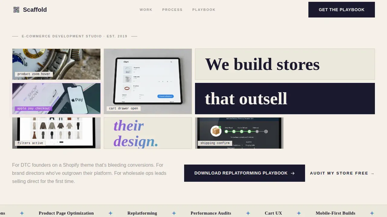 Expert Ecommerce Development Landing Page Template