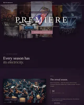 Cinematic Product Launch Videography Landing Page Template