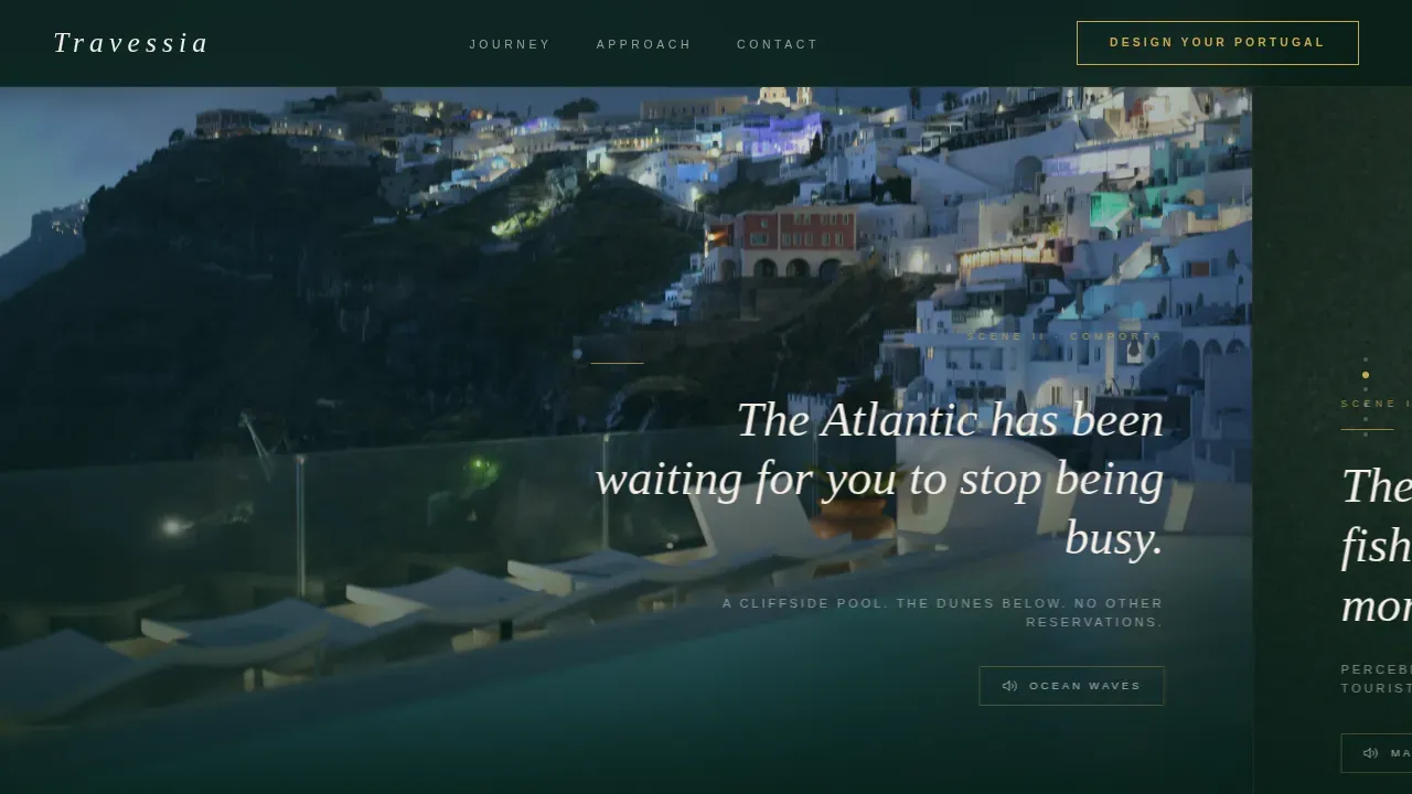 Luxe Portugal Travel Landing Page Template