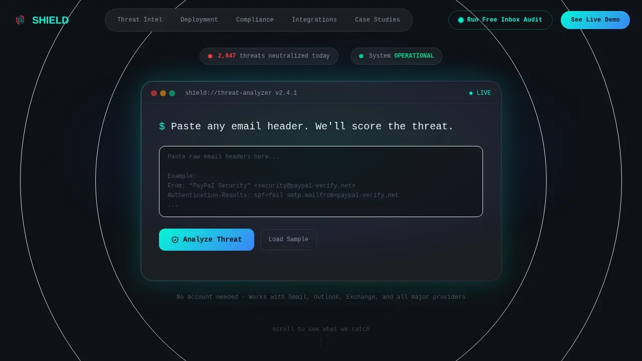 Instant Phishing Defense Landing Page Template
