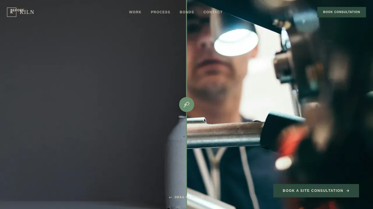 Artisan Brick Design Landing Page Template