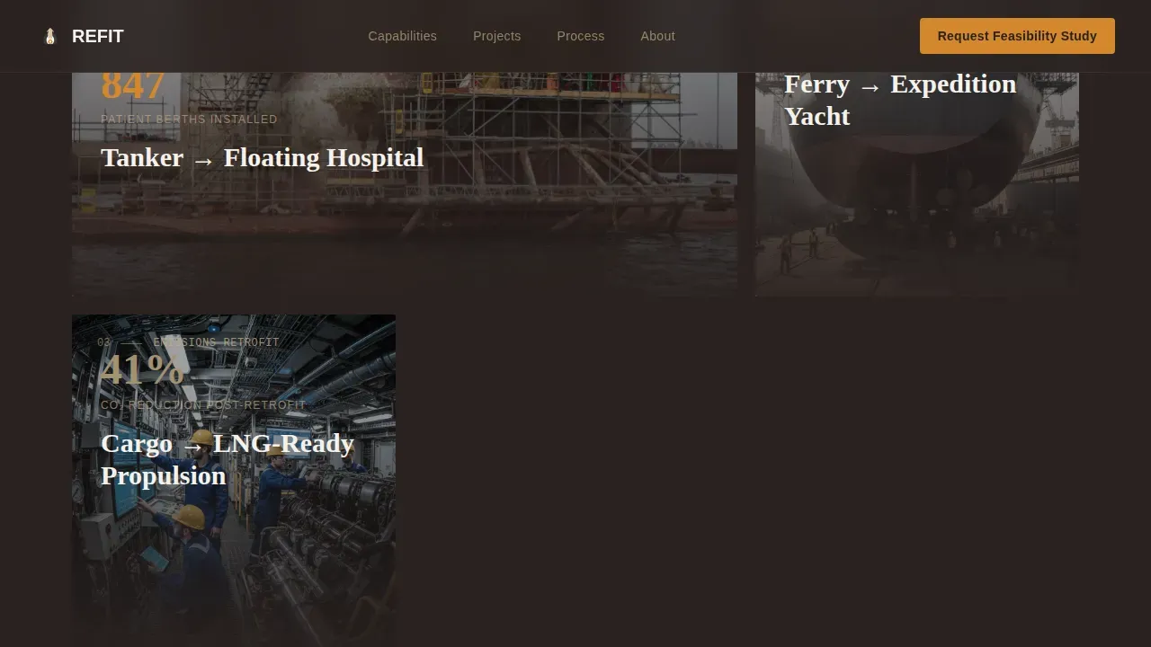 Expert Vessel Conversion Landing Page Template