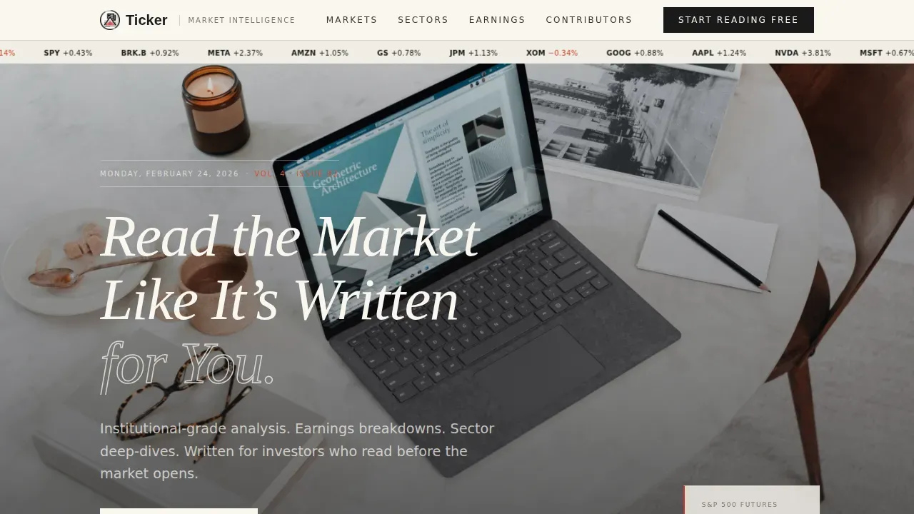 Business & Finance Blog Blog Website Template