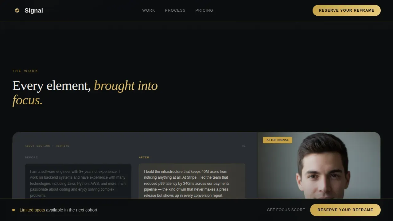 Expert LinkedIn Visibility Landing Page Template