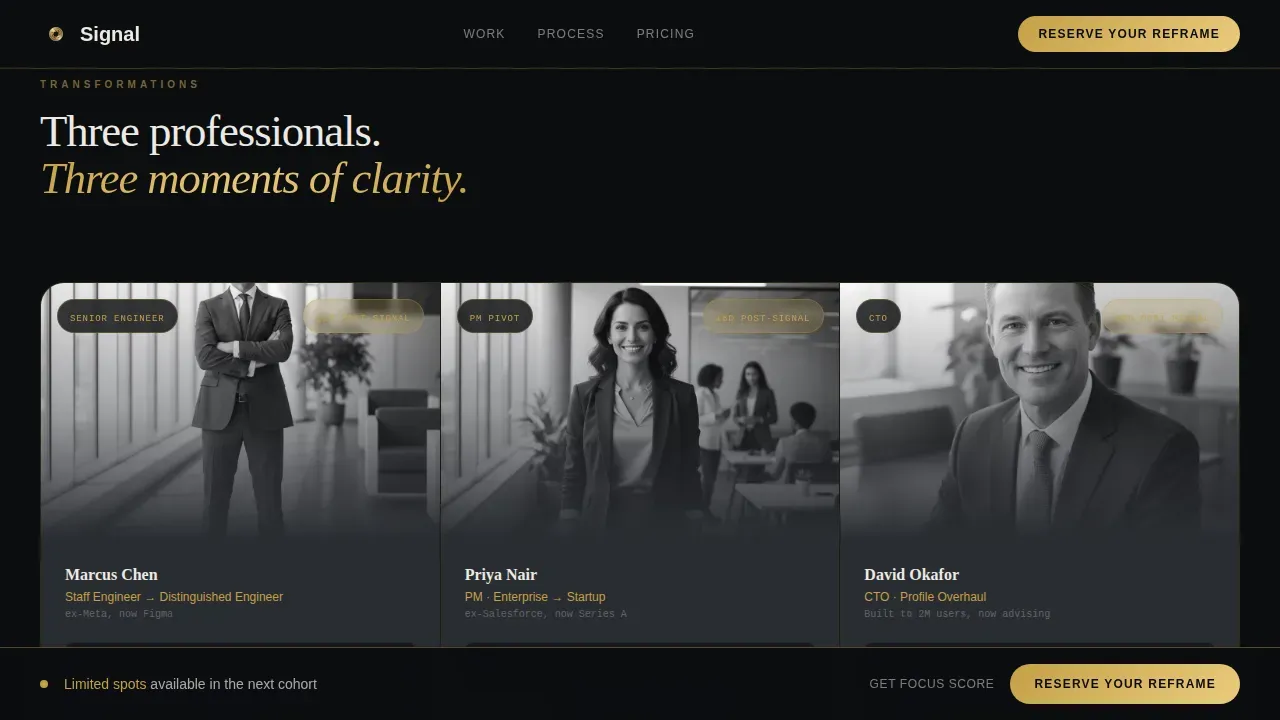 Expert LinkedIn Visibility Landing Page Template