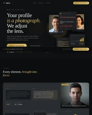 Expert LinkedIn Visibility Landing Page Template