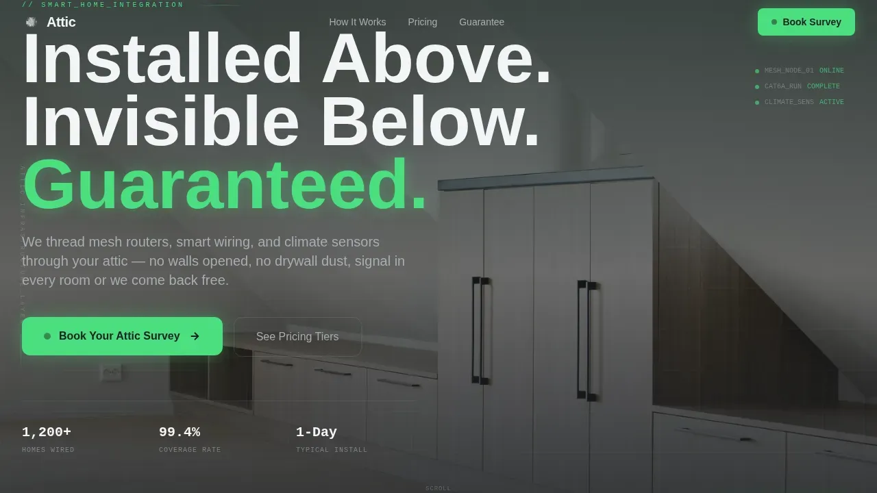 Intelligent Home Wiring Landing Page Template