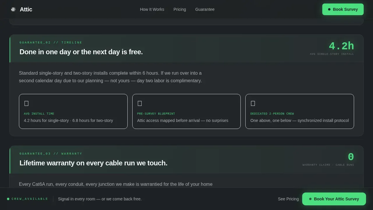 Intelligent Home Wiring Landing Page Template