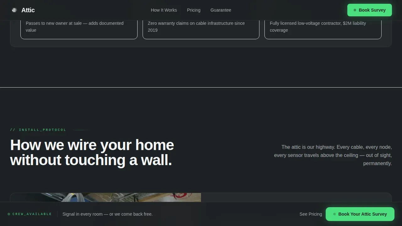 Intelligent Home Wiring Landing Page Template