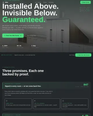 Intelligent Home Wiring Landing Page Template
