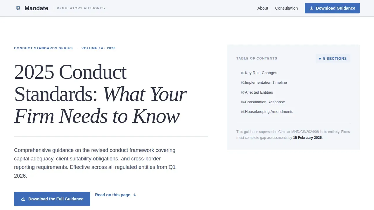 Regulatory & Licensing Privacy Policy Website Template