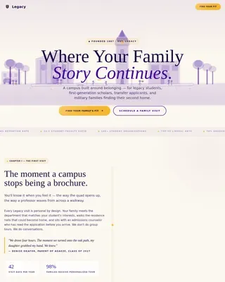 Premier Higher Education Landing Page Template