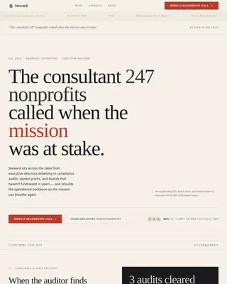 Trusted Mission Consulting Landing Page Template