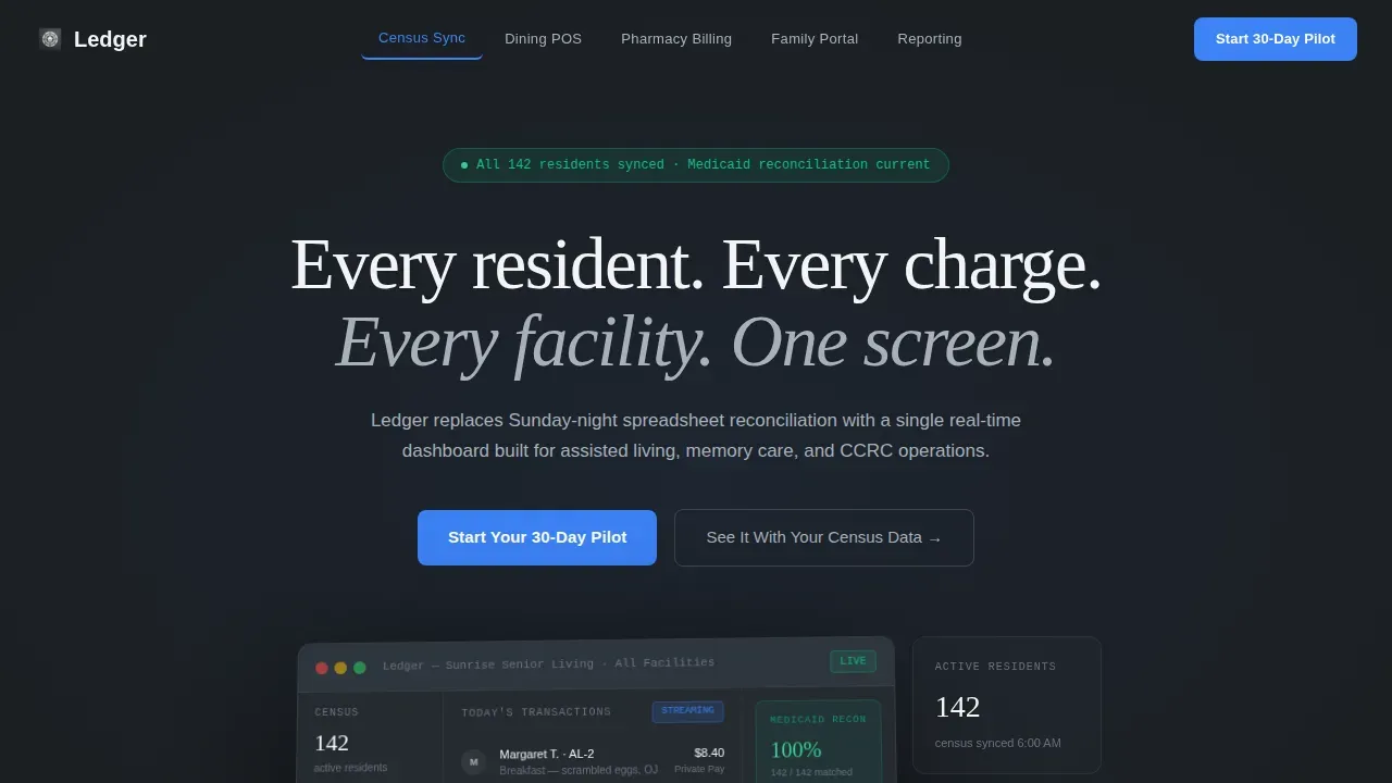 Smart Senior Care POS Landing Page Template