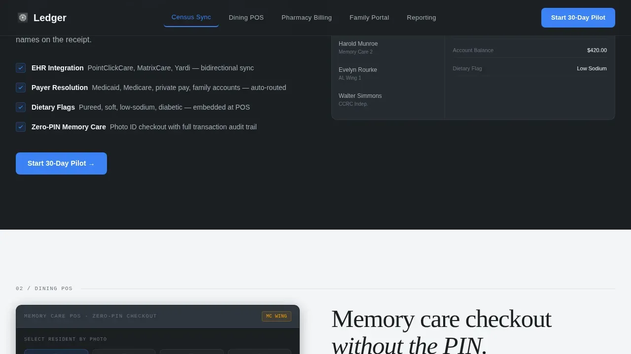 Smart Senior Care POS Landing Page Template