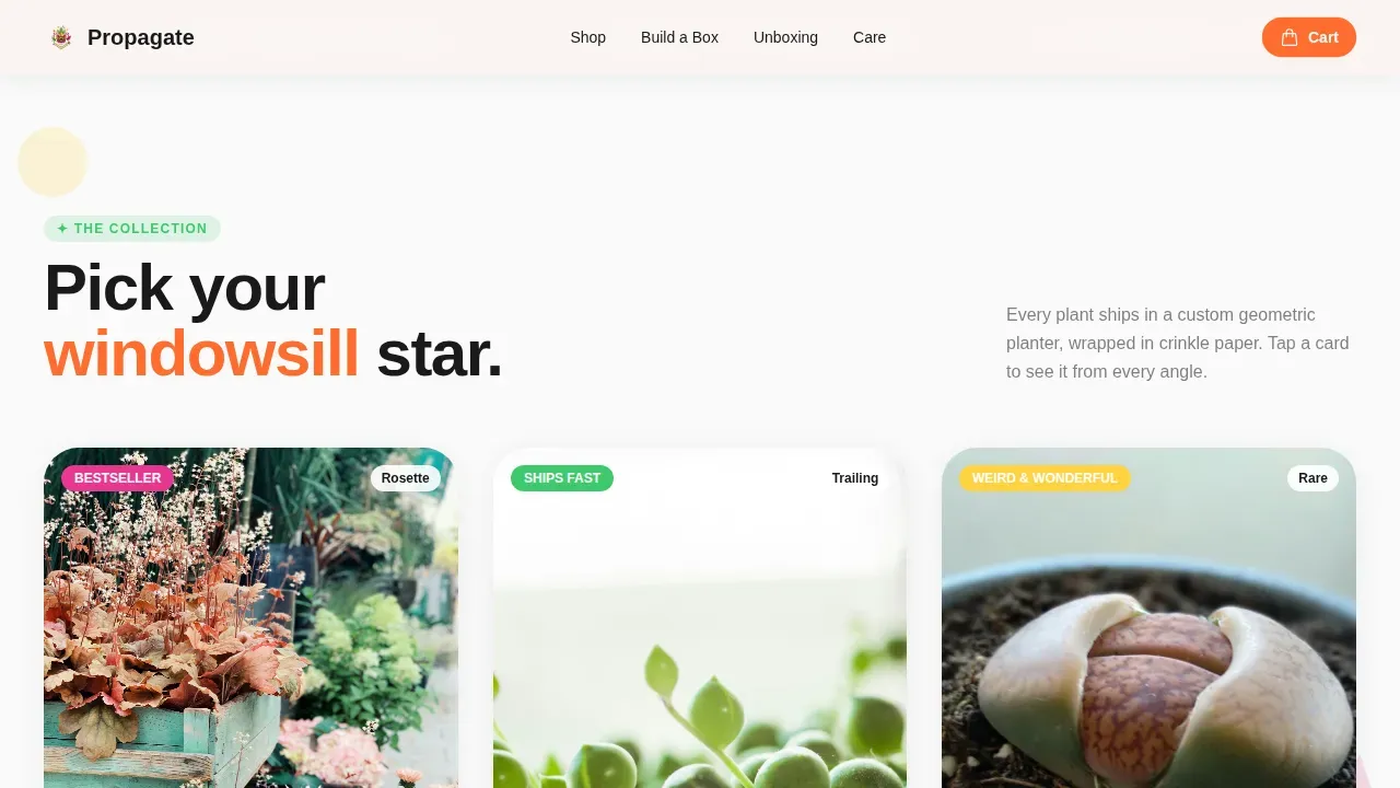 Florist & Plant Shop Portfolio & Case Study Website Template